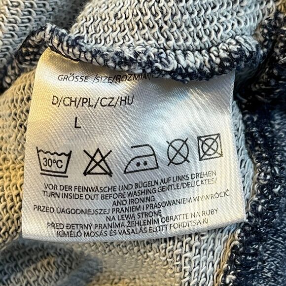 Marie Lund Copenhagen Pullover Cowl Neck Sweater Sweatshirt Blue Cotton - Picture 6 of 7